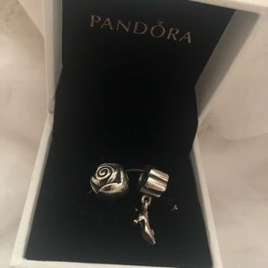 Two Pandora charms